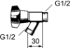 Bild på TAPPVENTIL G1/2"U X G1/2"U KORT MODELL