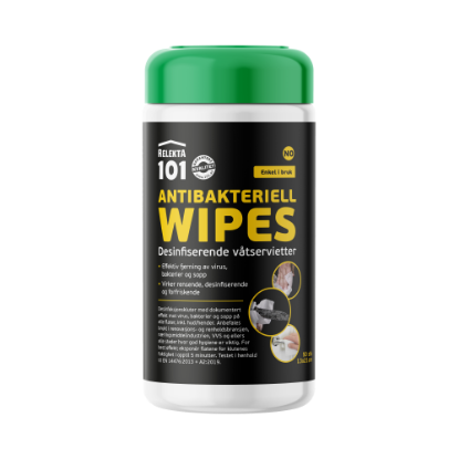 Bild på 101 ANTIBAKTRIELL WIPES 50 ST/BURK