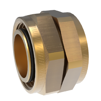 Bild på VA DUBBELMUTTER 22X28 MÄSSING